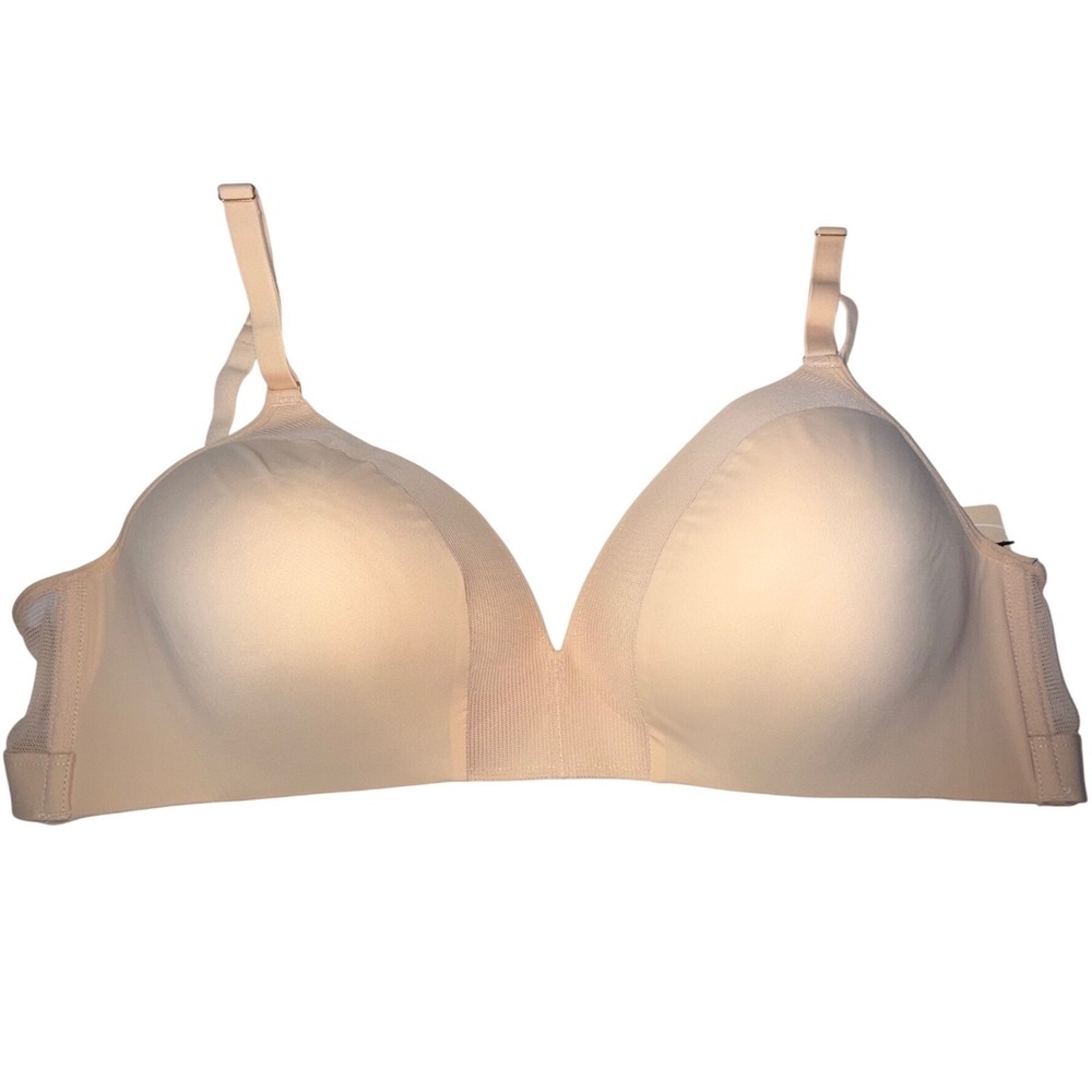 Lively 45576 All-Day T-Shirt Bra 38DD Toasted Almond Wireless Mesh NWT